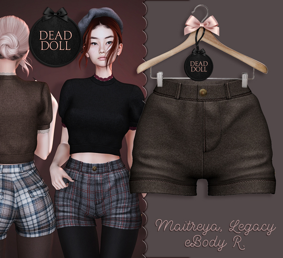 DEAD DOLL - Aileen Shorts - Choco