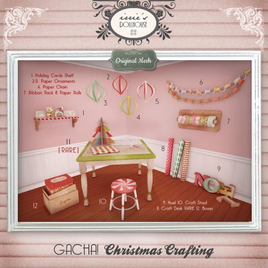 i { DH } Gacha! Christmas Crafting Stool 
