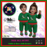*LVD*  Tree Rex Outfit - BeBe (Toddler & Toddler  CHONK)