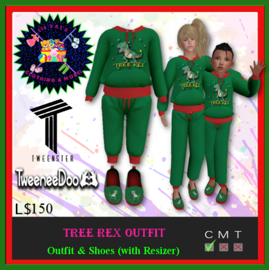 *LVD*  Tree Rex Outfit - Tweenster & Tweendoo