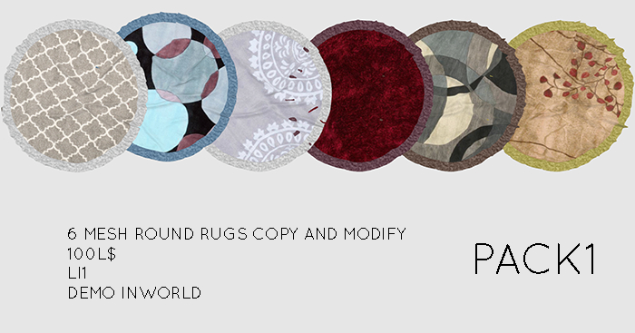 Second Life Marketplace - round rugs pack1