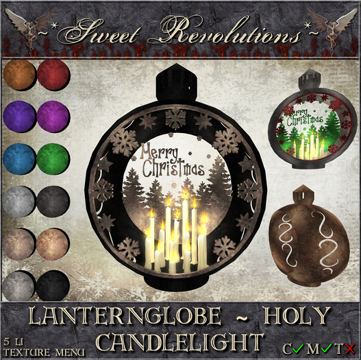 ~*SR*~ Lanternglobe ~ Holy Candlelight cm Box