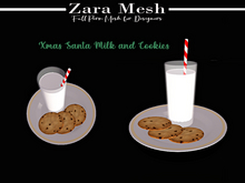ZM - Christmas - Santa Milk and Cookies - FULL PERM MESH