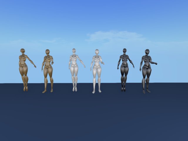 Femme statues - Full perm