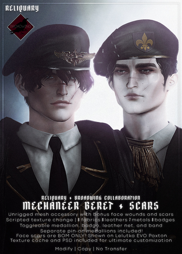 !R! Mechaneer Beret + Scars
