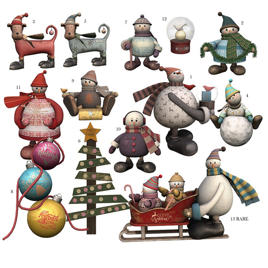 13-Serenity Style- Snowman Time - Sled RARE