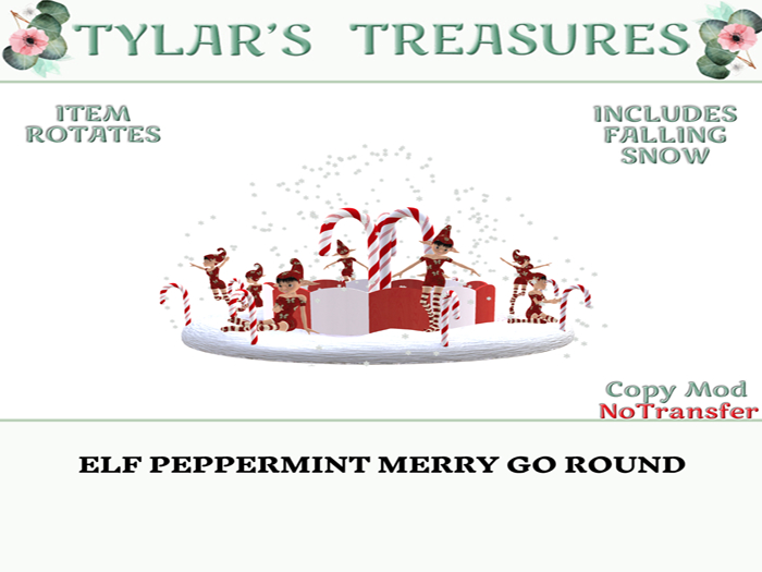 .:TT:.  ELF PEPPERMINT MERRY GO ROUND  ADD ME