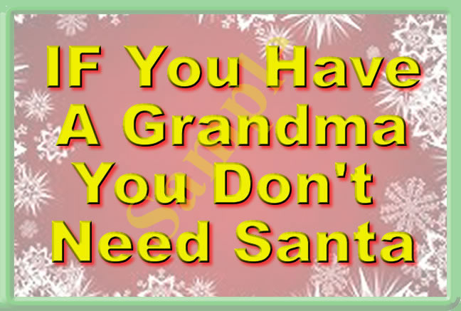 Santa Grandma Poster