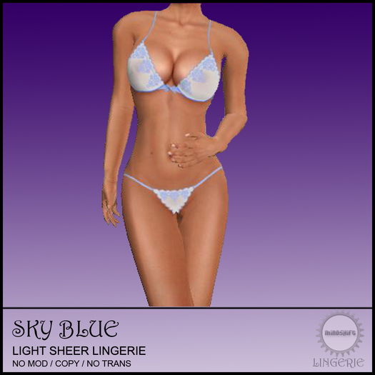 Mindshift - Light Sheer Lingerie (Sky Blue)