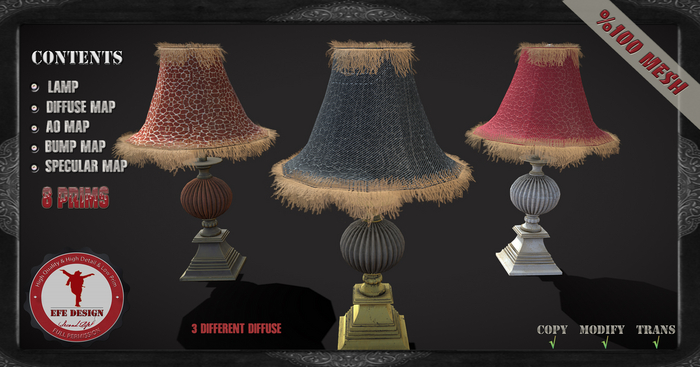(Efe Design) Tassel Lamp Fatpack Fullperm 