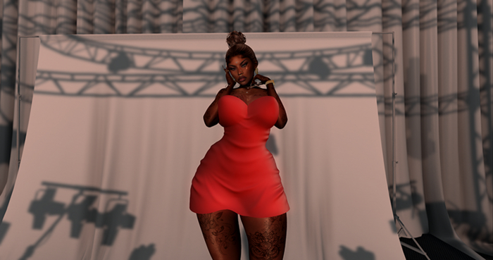 _Wls_ Bustier Dress Red