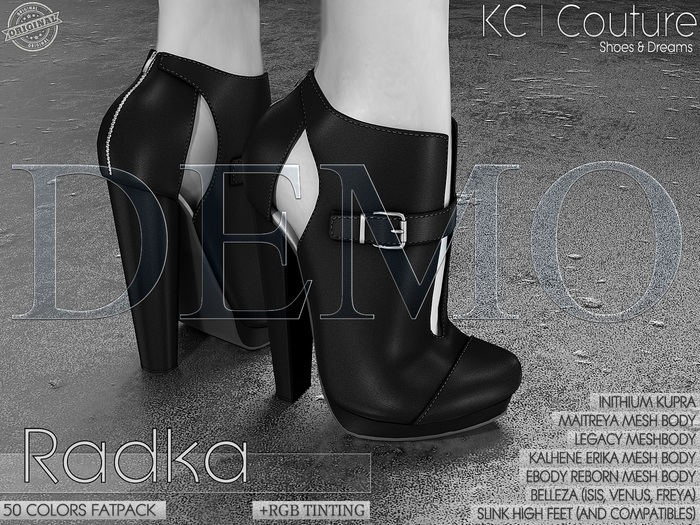 *DEMO* -KC- RADKA BOOTS / 50 COLORS FATPACK