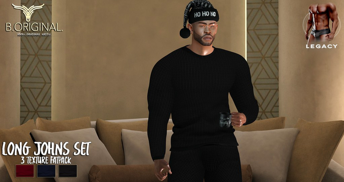 B.ORIGINAL. LEGACY LONG JOHNS SET - 3 TEXTURE FATPACK DEMO