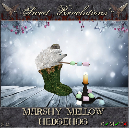 ~*SR*~ & ~*TD*~ Snowflake ~ Marshy Mellow Hedgehog cm Box