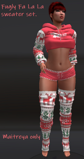 **TWIZ** Fugly sweater fa la la