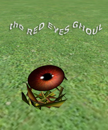 "the rED EYES Ghoul" floating halloween