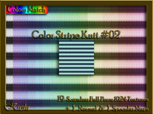 Color Stripe Knit #02 Seamless Texture Set