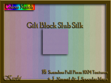 Gilt Block Slub Silk Solids Seamless Texture Set