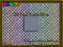 Gilt Pearl Trellis Silver Seamless Texture Set