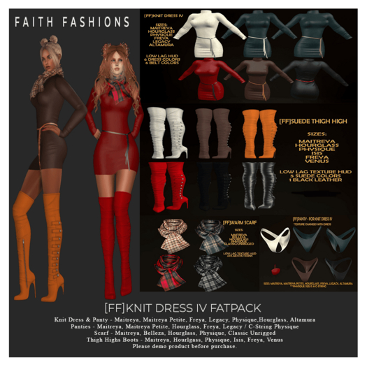[FF]Knit Dress FATPACK - Delivery HUD