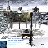 Even in a blizzard you still warm my heart scene-Box 47LI