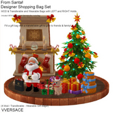 Transferable 'Tree Scene' & Gift Bags - 4 Transferable Gift Shopping Bags To Wear and Give!