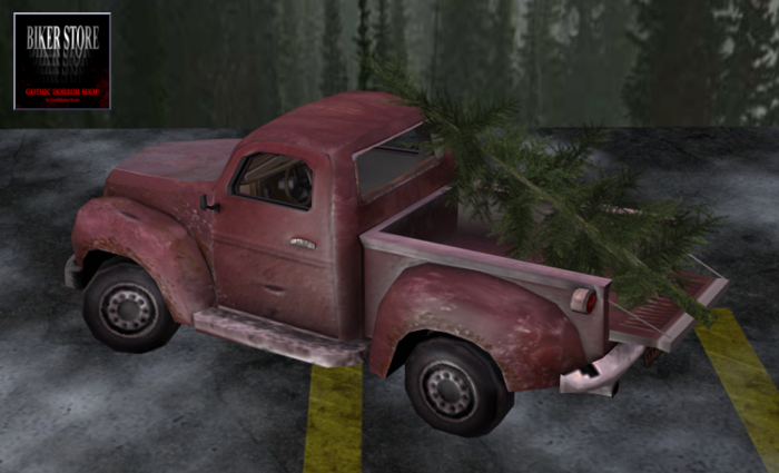 #Pickup Truck with Pine Tree