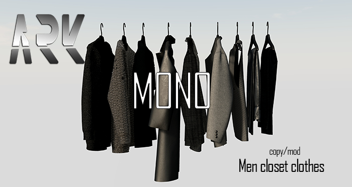 ARK - Men closet clothes (monochrome) 
