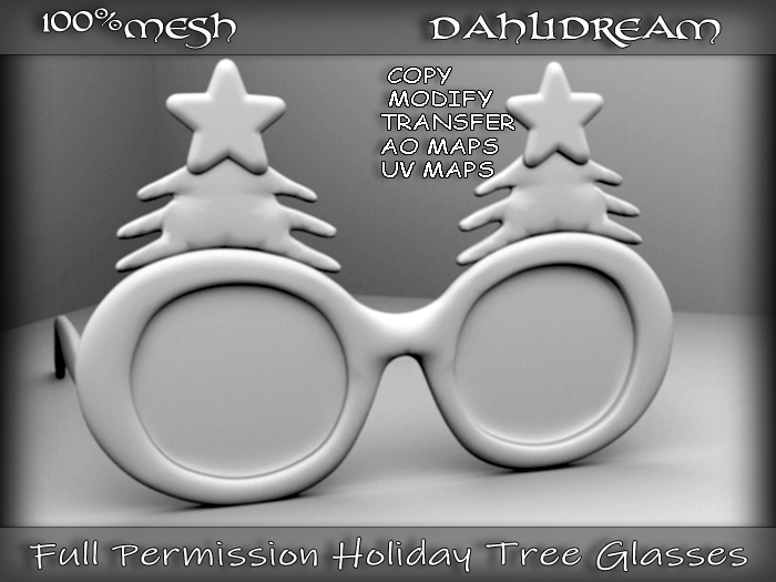 Full Permission_DahliDream_Holiday Tree Glasses Mesh