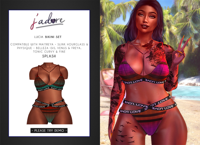 [J'Adore] Lucia Bikini Set - Splash