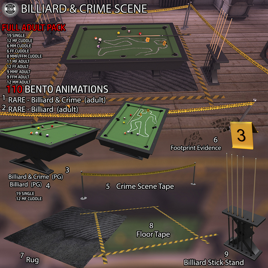 [Since1975] Billiard & Crime Scene  - FAT PACK