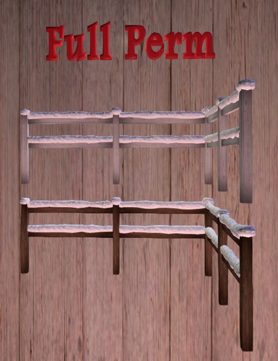 2 Corner Fence N Snow FULL PERM