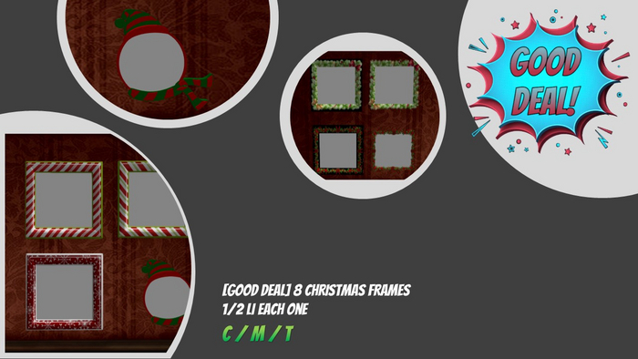 [GOOD DEAL] Christmas Frames. BOXED/ADD&TOUCH.