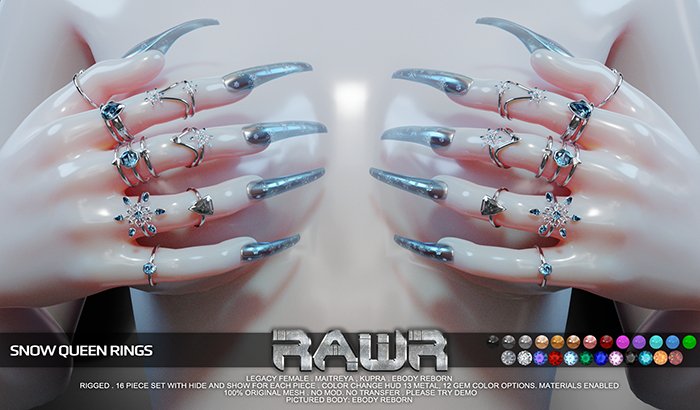 RAWR! Snow Queen Rings (add me)