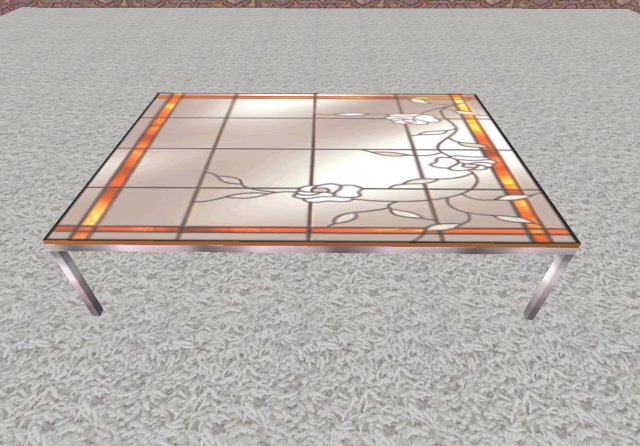 Coffee Table-stained glass top 5