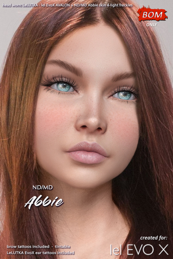 ND/MD ABBIE  BOM head skin 4 - light - ADD