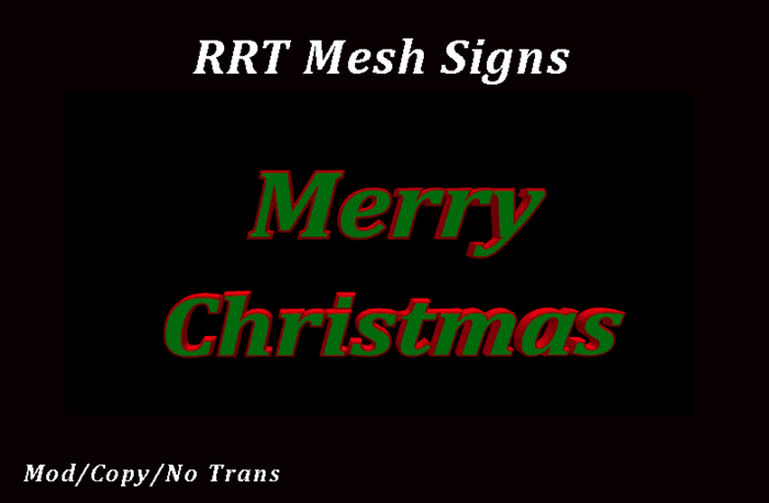 RRT: Merry Christmas (green,red)