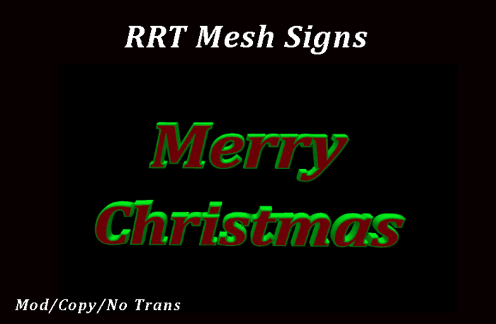 RRT: Merry Christmas (red,green)