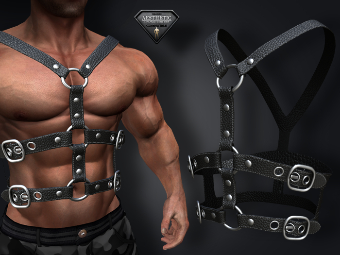 [7/11] Harness Double Black Leather - Enzo Niramith