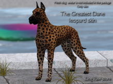 DOG PAW - The Greatest Dane leopard skin