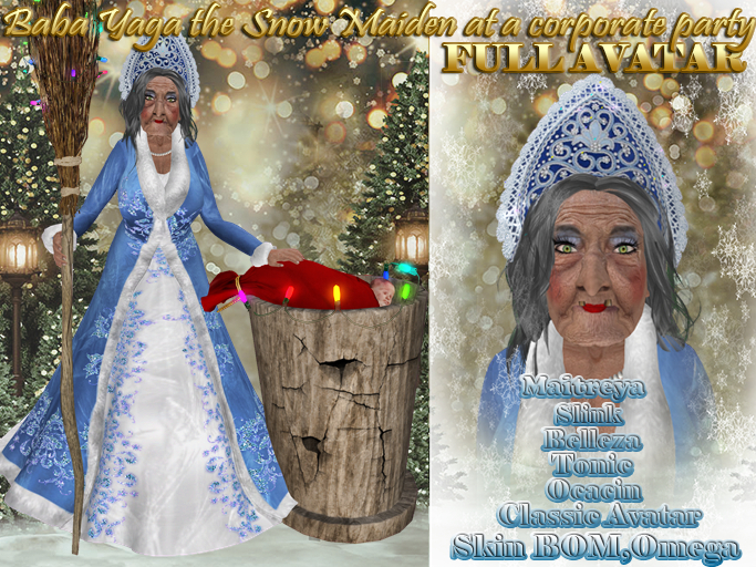 30% discount InStyle -Full Avatar Baba Yaga Snow Maiden at a corporate party