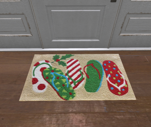 Door- Christmas  Flip Flops