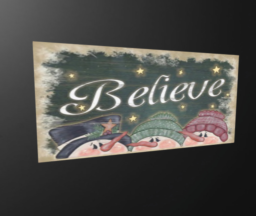 Wall- Believe Snow Man
