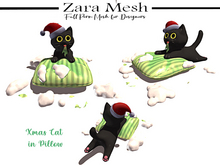 ZM - Christmas - Cat in Pillow - FULL PERM MESH