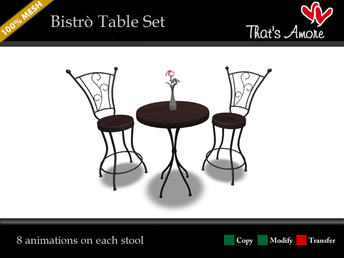 Bistro Table Set - That's Amore