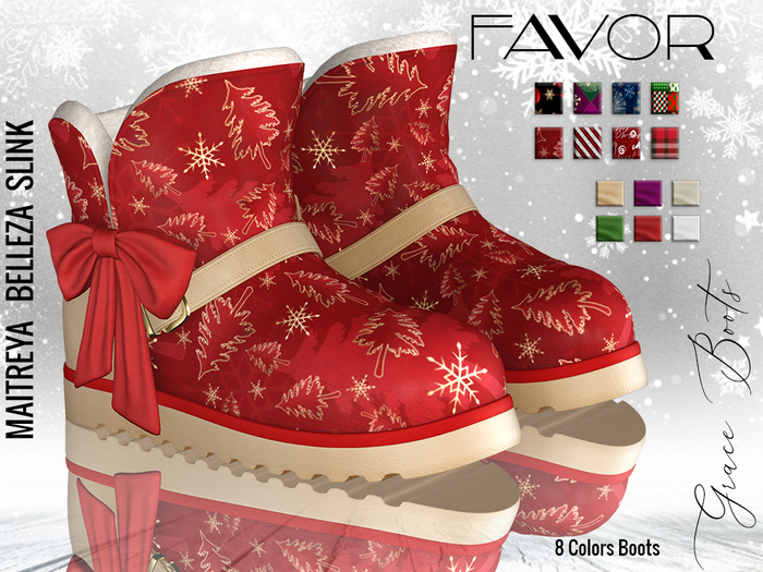 FAVOR - Grace Xmas Bootie 