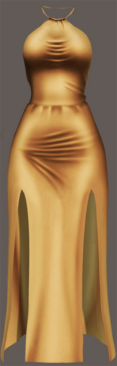 SKBW Bombshell Dress - Gold