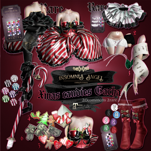 INSOMNIA ANGEL XMAS CANDIES PRINCESS DRESS RARE