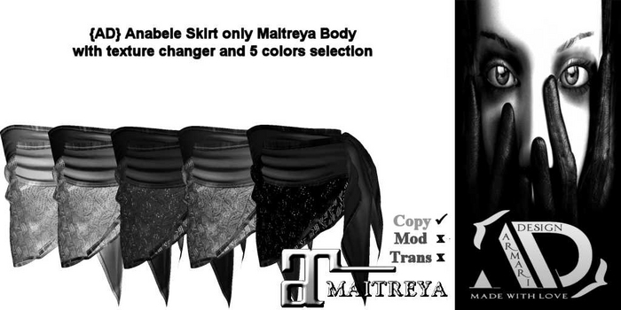{AD} Anabele Skirt (Maitreya)(Add Me) 5 Minutes Demo