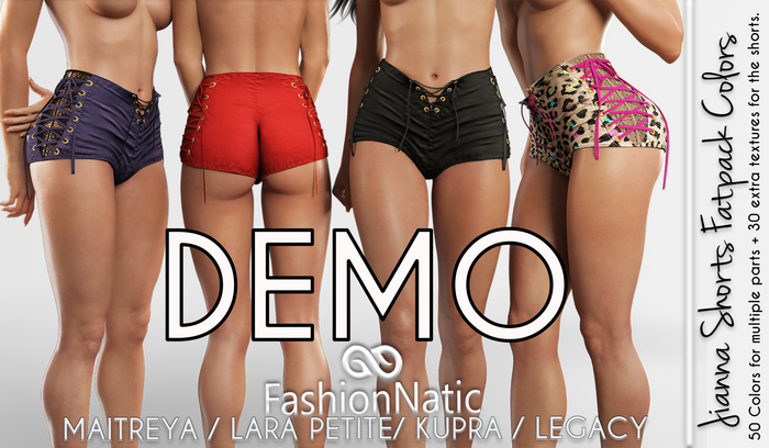 Demo Jianna Shorts Fatpack Colors - Maitreya Lara, Lara Petite, Kupra Original, Legacy - FashionNatic